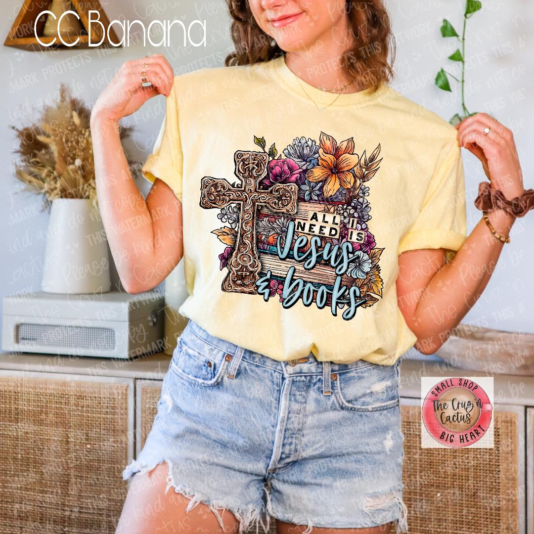 Jesus & books tee