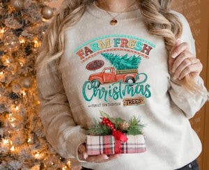 Farm Fresh Christmas Trees (colorful font)