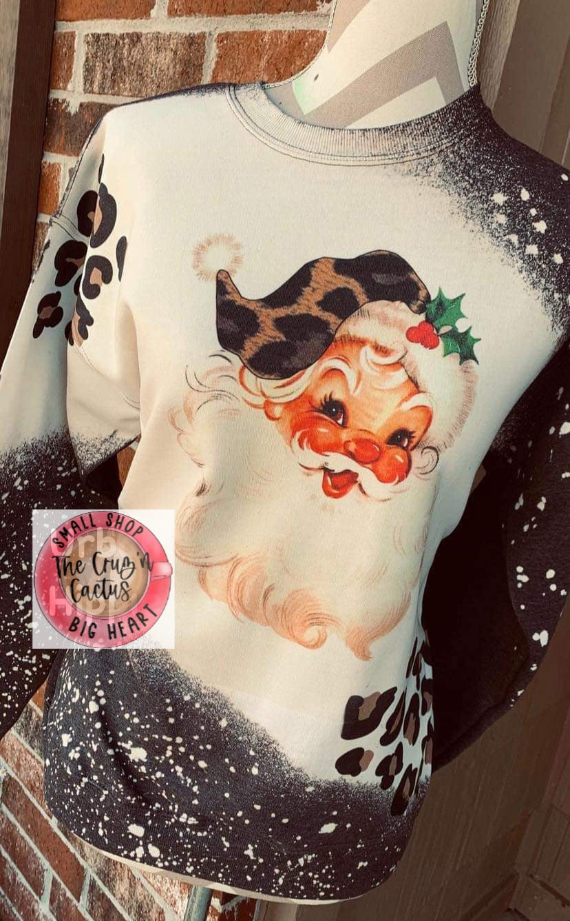 Leopard Santa Sweatshirt