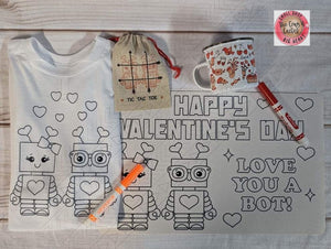 Color Me Valentine Coloring Bundle