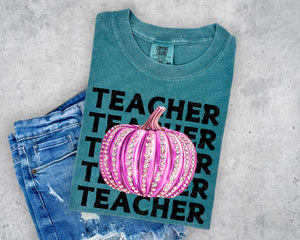 Teacher/Pink Pumpkin