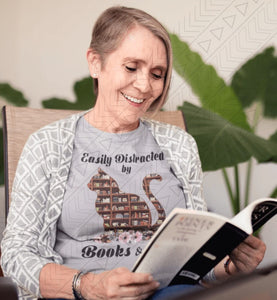 Books & Cats Tee