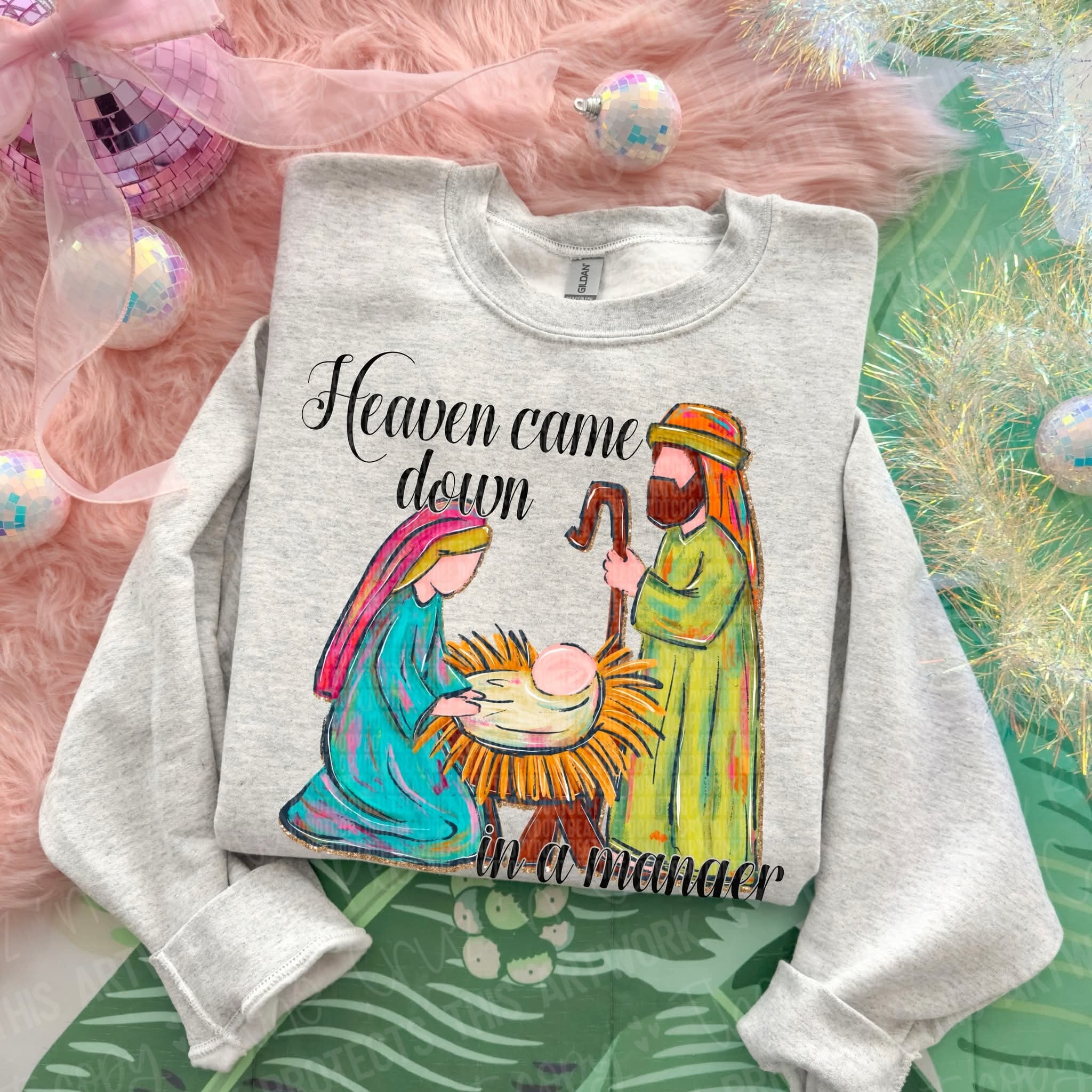 Heaven came down in a manger