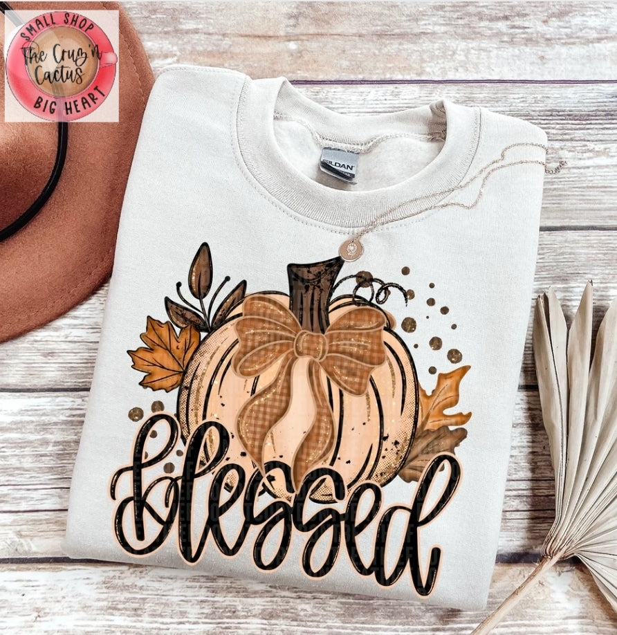 Blessed Pumpkin Graphic Sweatshirt