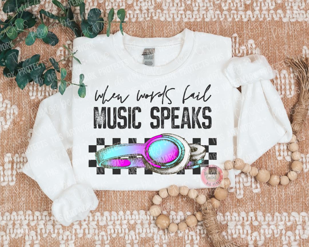 When words fail music speaks (headphones)